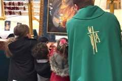 praying at St. Peters